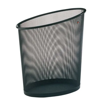 Cestino Gettacarte Mesh Rete Metallica 18 lt Nero Alba