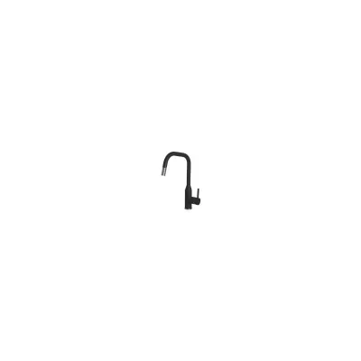 Elleci Miscelatore monocomando con canna girevole e doccetta estraibile DORA PLUS MKKDRP86 finitura K86 nero