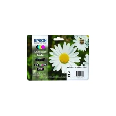 MULTIPACK 4 CARTUCCE ORIGINALI EPSON C13t18164010 18 4 COLORI CMYK