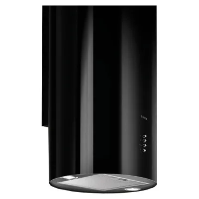Elica Cappa a parete TUBE PRO BL MAT/A/43 PRF0090719B finitura nero effetto soft touch da Ø43 cm