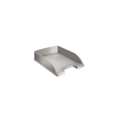 Esselte Europost Vivida Vassoio Documenti Formato Verticale A4 Spazio per Etichetta di Identificazione Colore GRIGIO