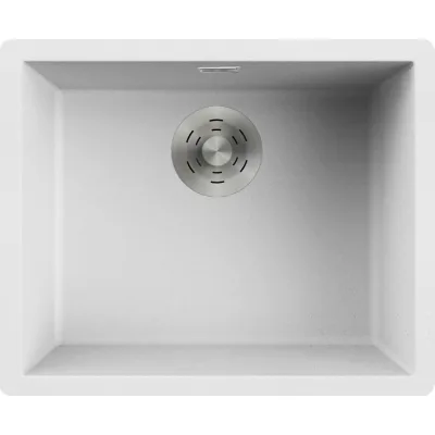 Elleci Lavello una vasca ZEN 105 LKZ10596 finitura composito K96 bianco da 55.6x45.6 cm