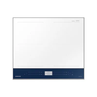 Samsung Piano cottura a induzione Bespoke Slim Fit NZ64B5067YJ in vetroceramica bianco e blu da 60 cm