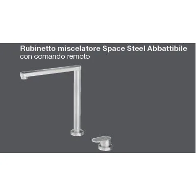Barazza Miscelatore con comando remoto 1RUBSSA finitura acciaio inox satinato - IN PROMOZIONE FINO AL 6/07