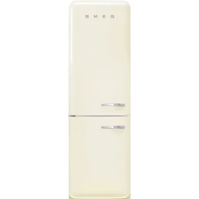 Smeg Frigorifero combinato con cerniere a sinistra a libera installazione FAB32LCR6 finitura panna da 60 cm - IN PROMOZIONE FINO AL 30/06