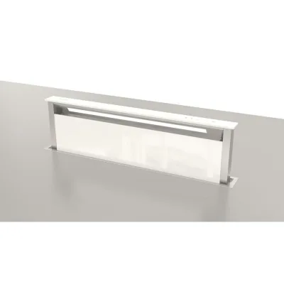 Fulgor Cappa da base FDDH 1120 TRC WH finitura vetro bianco da 108 cm