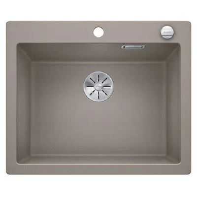 Blanco Lavello una vasca PLEON 6 1521686 finitura tartufo da 61.5x51 cm - Sopratop