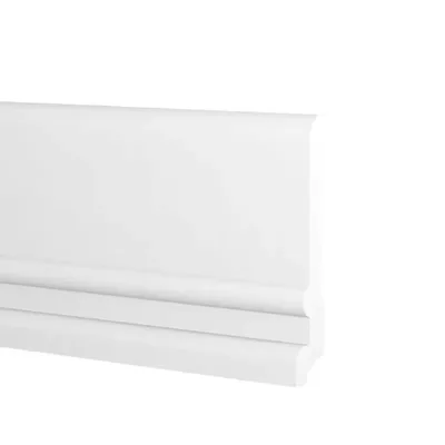 Battiscopa duropolimero alto ducale bianco 2000x128x20mm