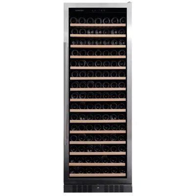 Dunavox Cantina vino a incasso o a libera installazione Grande-194 DX-194.490SSK finitura acciaio inox da 65.5 cm