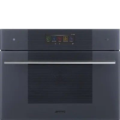 Smeg S Forno compatto combinato vapore e microonde Galileo Omnichef SO4106WAPG finitura neptune grey da 60 cm
