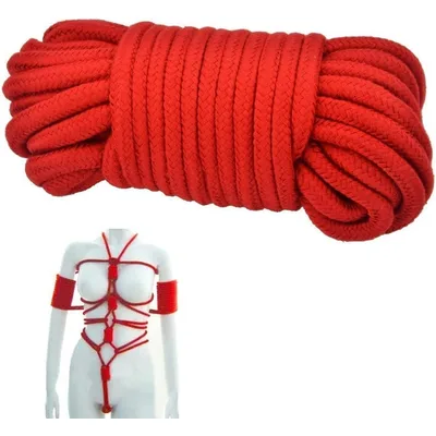 Passion Labs Mystery Corda Bondage Rossa Cotone 5 Metri Shibari BDSM Fetish