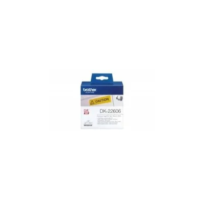ETICHETTE ORIGINALI BROTHER DK22606 DK-22606 62 mm x 15,24 metri CON SUPPORTO