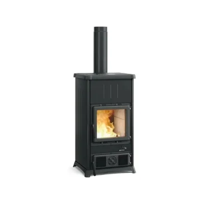 La Nordica Stufa a legna con sistema di recupero calore CONCITA.16 STEEL 3000330 finitura nero antracite