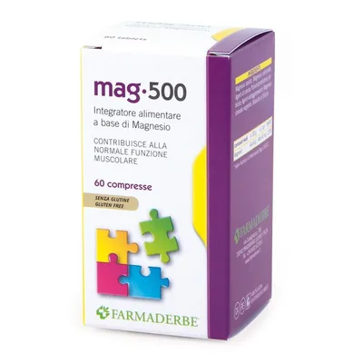Farmaderbe nutra Mag 500 Integratore Magnesio 60 Compresse