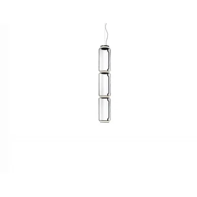 Flos Lampada a sospensione Noctambule Suspension 3 Low Cylinder finitura nero