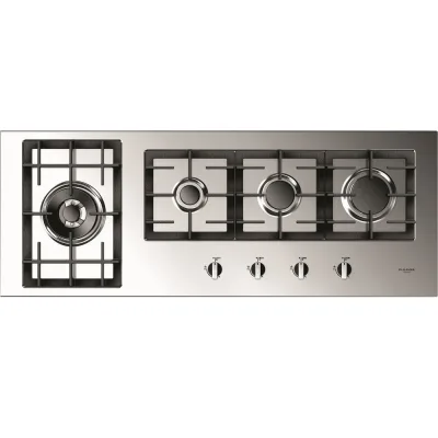 Fulgor Piano cottura a gas QH 1124 G WK X finitura acciaio inox da 112 cm