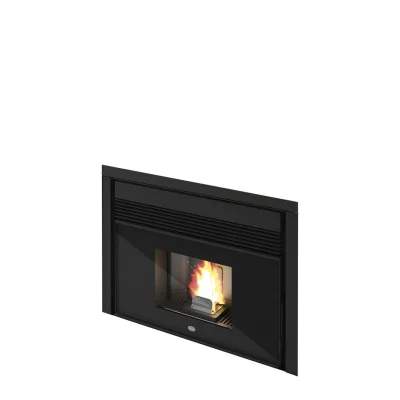 Eva Calòr Inserto a pellet canalizzato TOMMY 901679000 finitura nero