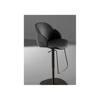 Bonaldo Sgabello My Way Too H 57/77 con base girevole in metallo e seduta a scelta