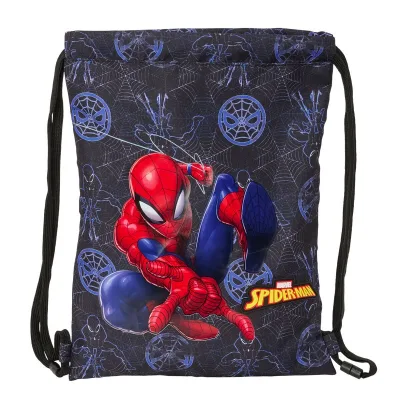 Zainetto con Cordini Spider-Man Attack Nero 26 x 34 x 1 cm