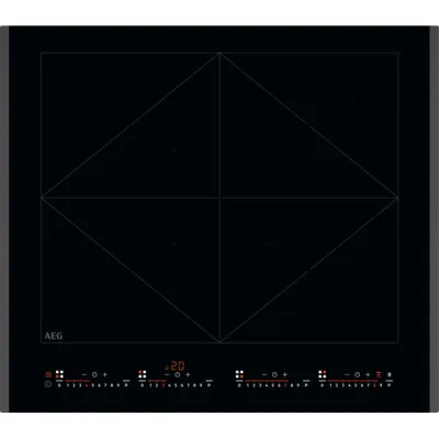 AEG Piano cottura a induzione NIR 64T00 FB in vetroceramica nero da 60 cm