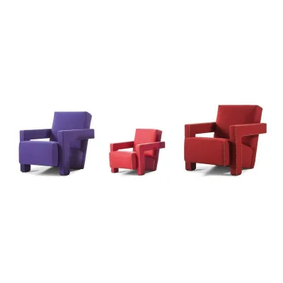 Cassina Poltrona baby Utrecht con rivestimento in tessuto