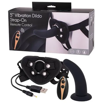 Strap On Vibrante Seven Creations 12,5 cm Telecomando 7 Vibrazioni
