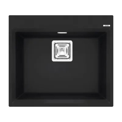 Elleci Lavello una vasca KARISMA 105 LGK10540 finitura composito G40 nero da 57x50 cm