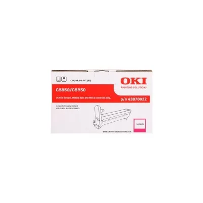 GRUPPO TAMBURO ORIGINALE OKI 43870022 C5950 C5850 MC5650 20K MAGENTA