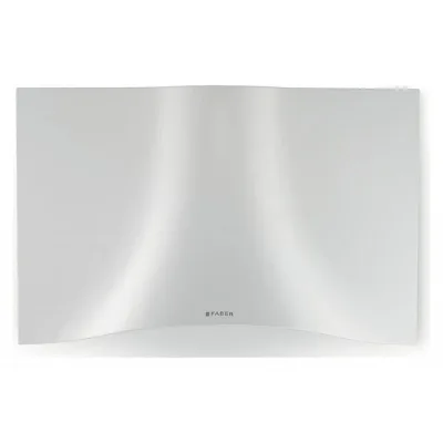 Faber Cappa a parete VEIL WH A90 110.0324.953 finitura bianco e camino inox da 90 cm