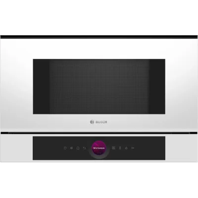Bosch Forno microonde da incasso BFL7221W1 finitura bianco da 60 cm - Serie 8
