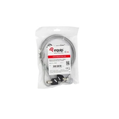Cavo sicurezza EQUIP Lucchetto con chiave per laptop 1,5 m 245401 ARGENTO