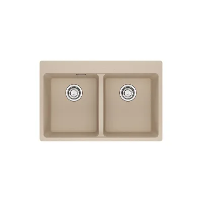 Franke: Lavello due vasche Vasche Sopratop Centro MRG 620-34-34 FTL 114.0661.697 finitura fragranite avena da 76x50 cm