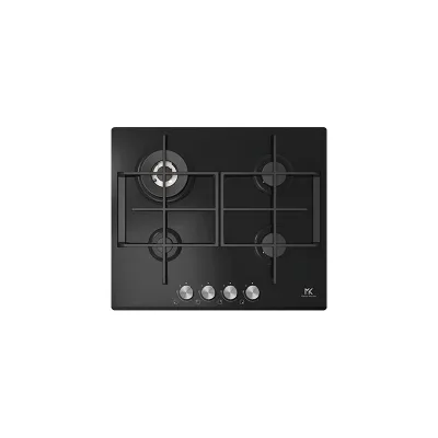 PRONTA CONSEGNA - Master Kitchen Piano cottura a gas MKHG 603101-ED TC BK in cristallo temperato nero da 60 cm