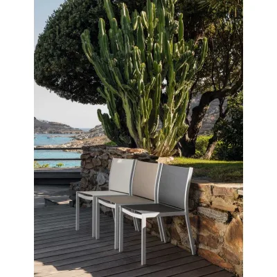 Talenti Sedia MINORCA con struttura alluminio e seduta in textilene