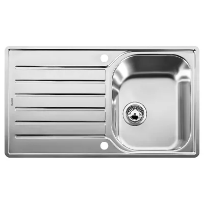 Blanco | Lavello una vasca con gocciolatoio LANTOS 45 S-IF Salto 1619707 in acciaio inox da 86x50 cm - Sopratop/Filotop