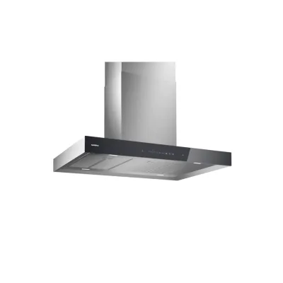Gaggenau Cappa a isola AI240191 finitura acciaio inossidabile con pannello di controllo in vetro antracite da 90 cm - RICHIEDERE PREVENTIVO
