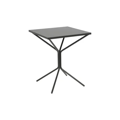 RD Italia Tavolo fisso smontabile QUID con struttura e piano in acciaio da 60x60 cm