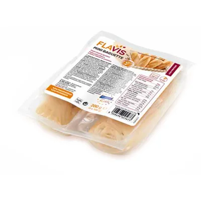 Flavis Mini Baguette Panini Bianchi Aproteici 200g (2x100g)