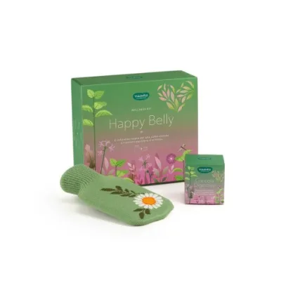 NEAVITA WELLNESS KIT COFANETTO CON TISANA COCCOLA DIGESTIVA 7 FILTROSCRIGNO + BOULE HAPPY BELLY VERDE