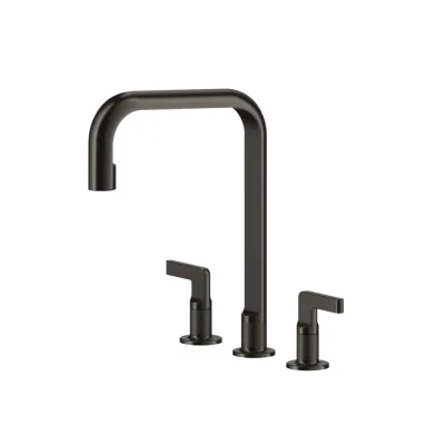 Gessi Miscelatore a 3 fori Inciso Collection 58701 707 finitura Black Metal Brushed - IN PROMOZIONE FINO AL 6/07