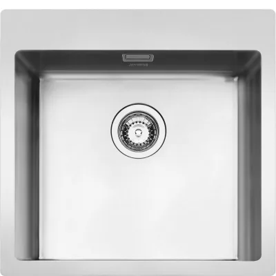 PRONTA CONSEGNA - Smeg S Lavello una vasca LFT50RS finitura acciaio inox da 56.1x51 cm - Sopratop/Filotop - PROMOZIONE ATTIVA FINO AL 19/10