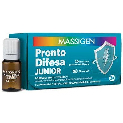 Massigen pronto difesa junior 10 flaconcini da 10 ml