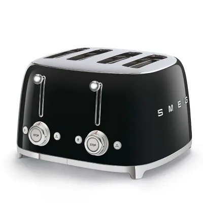 PRONTA CONSEGNA - Smeg Tostapane 4x4 TSF03BLEU finitura nero
