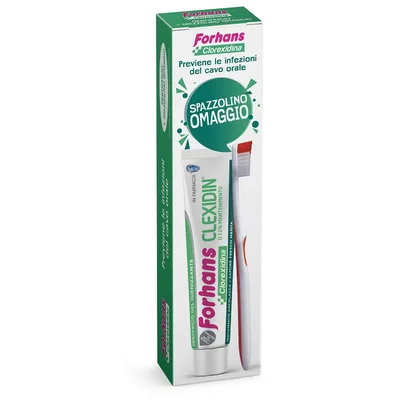 Forhans Dentifricio Clexidin + Spazzolino
