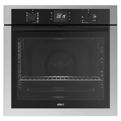 Elleci Forno elettrico termoventilato PLANO PLUS FIPP602INNS finitura IN inox da 60 cm