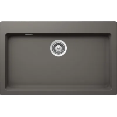 Schock Lavello una vasca SIGNUS N100XL SIGN100A91 finitura silverstone da 79x50 cm