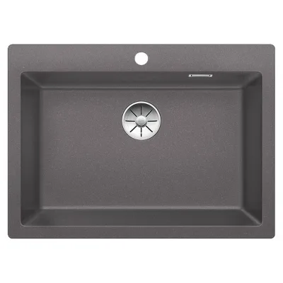 Blanco Lavello una vasca PLEON 8 1518908 finitura grigio roccia da 70x51 cm - Sopratop