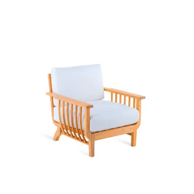Unopiù Poltrona CHELSEA in legno teak - Con cuscino di seduta e schienale - IN PROMOZIONE FINO AL 6/07