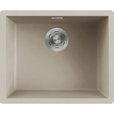 Elleci Lavello una vasca ZEN 105 LKZ10595 finitura composito K95 champagne da 55.6x45.6 cm