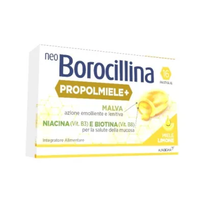 NEOBOROCILLINA PROPOLMIELE+ MIELE E LIMONE 16 PASTIGLIE